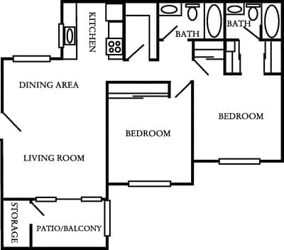 The Cottonwood 700-735 floor plan