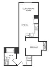 Studio-RR 0935 floor plan