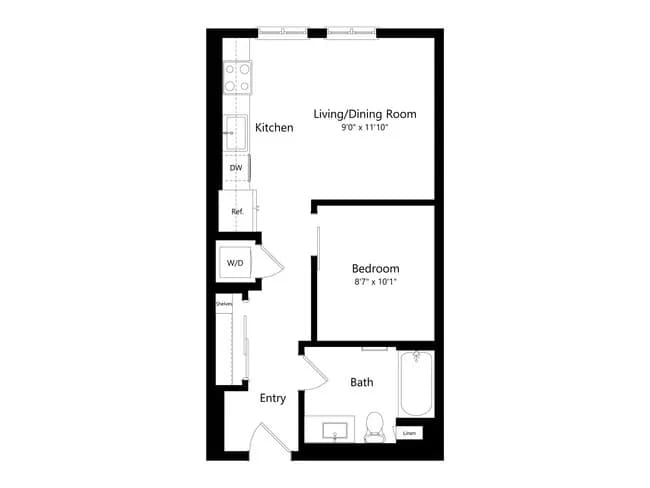 U1 B-B429 floor plan