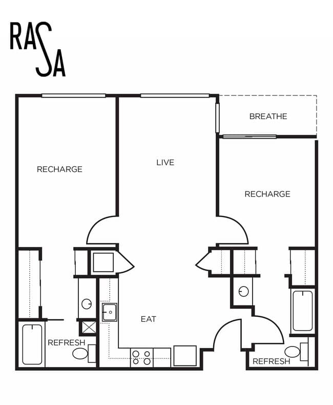 Unit - 1-607 floor plan
