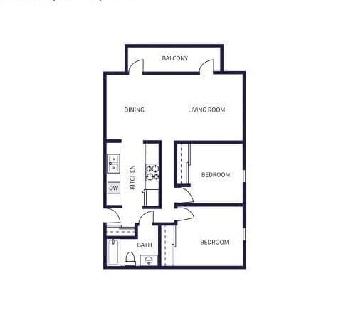 2x1-B1 304 floor plan