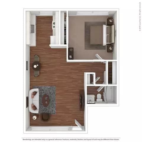 The Bishop Pine 852-A floor plan
