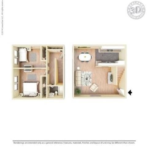 The Torrey Pine 820-B floor plan