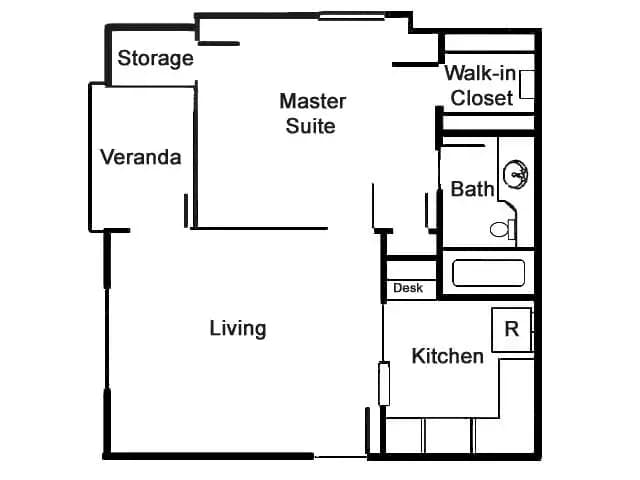 Unit L211 L211 floor plan