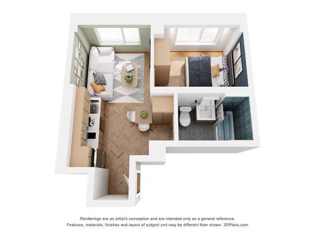 Unit 0414 0412 floor plan