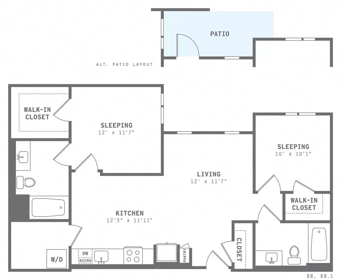 B8 332 floor plan