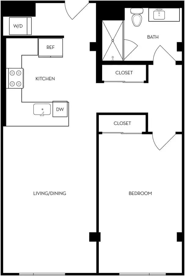 1R 603 floor plan