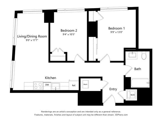 Verde B02 2208 floor plan