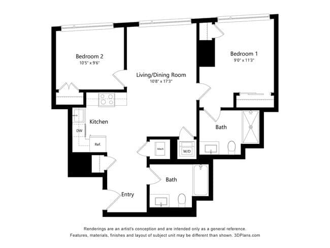 Verde B05 2106 floor plan