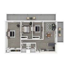 3 Bedroom 2 Bath floor plan