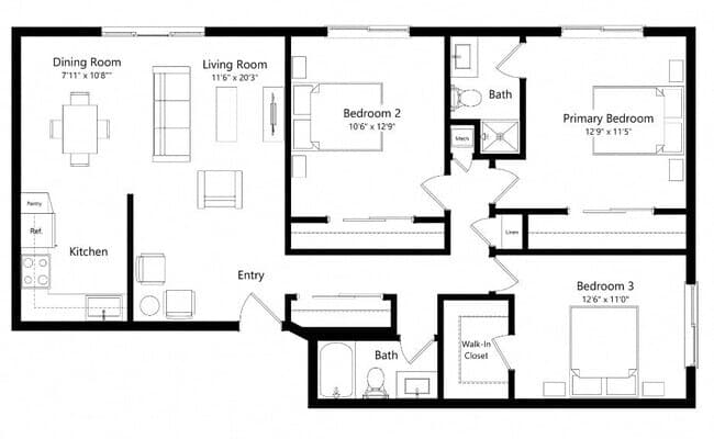 C1-P PE207 floor plan