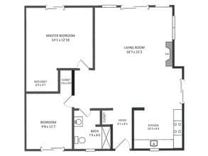 Cottage B 10 floor plan