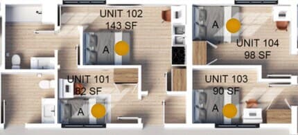 Co-Living A Standard-Private floor plan