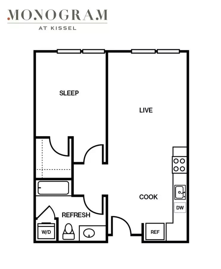 1B 1-503 floor plan