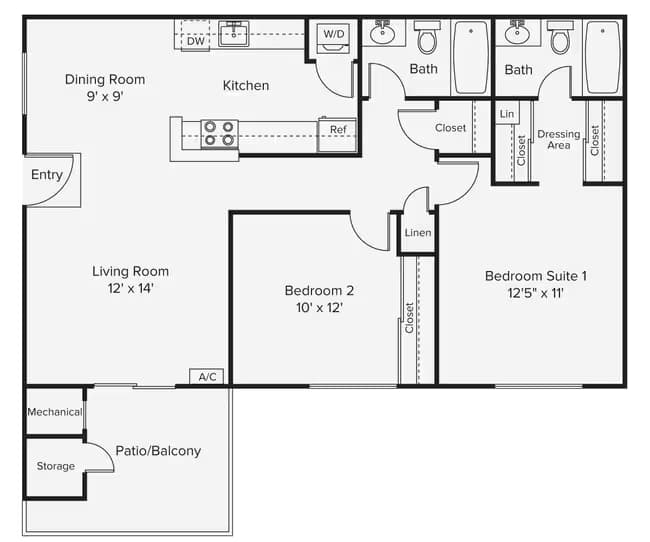Unit 00F-353 00F-353 floor plan