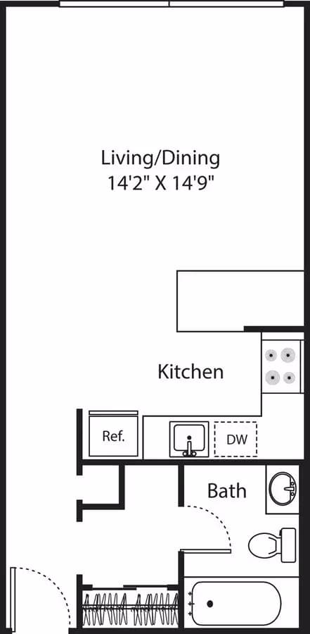 Unit 3E 3E floor plan