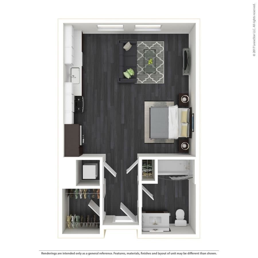 Studio • 1 Bath 533 floor plan