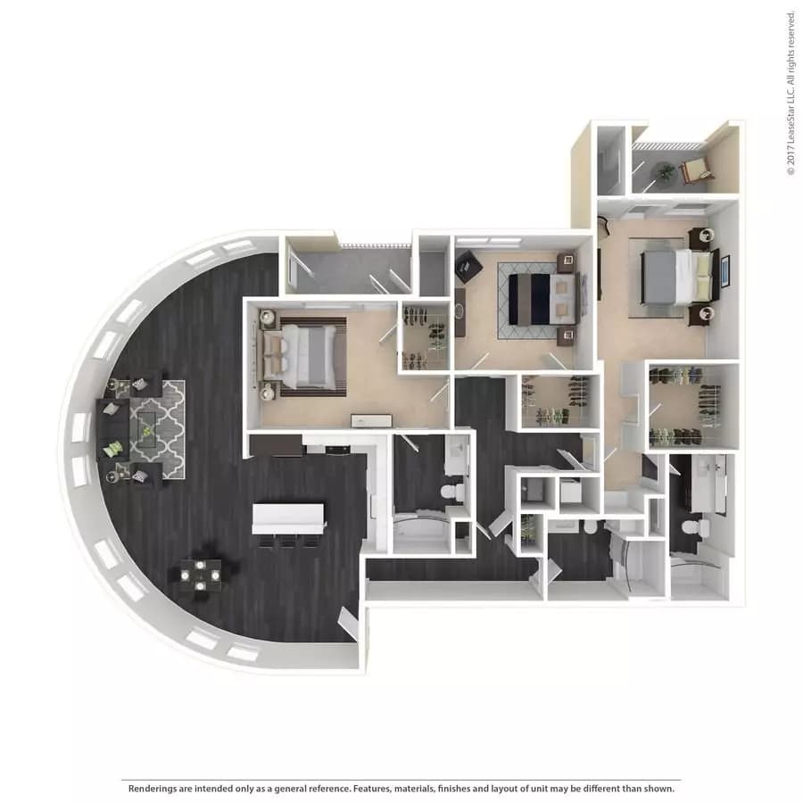3 Beds • 3 Bath 461 floor plan
