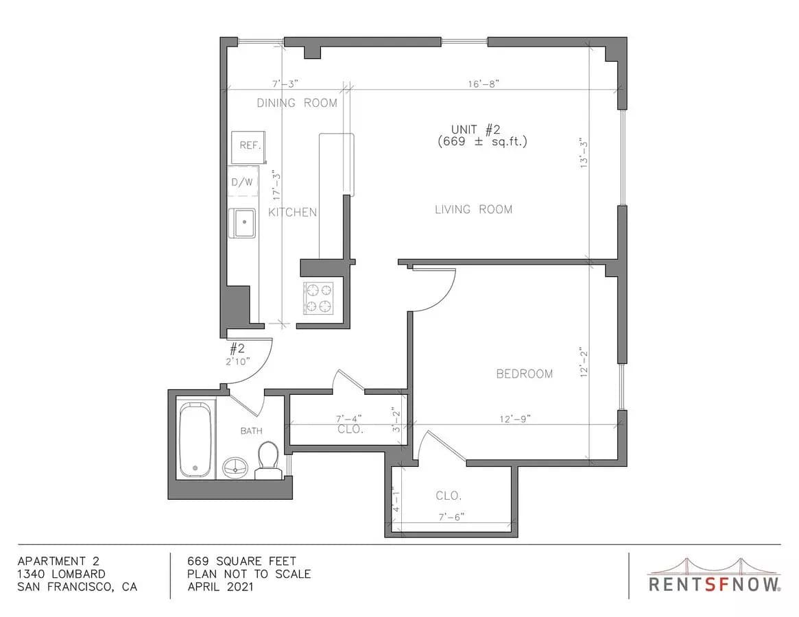 Unit - - floor plan