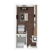 Studio 632 floor plan