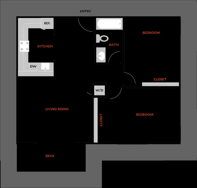Plan 2A-BMR (Income Limit) 317 floor plan