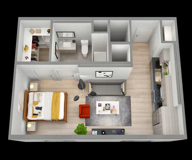 Studio • 1 Bath 204 floor plan
