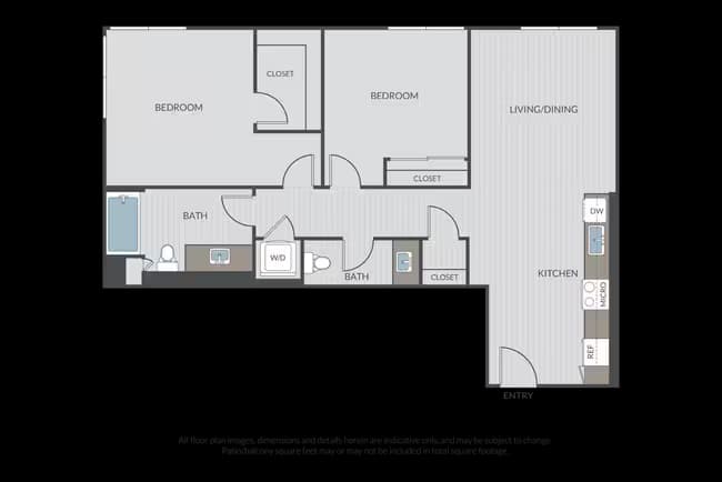 2 Beds • 1 Bath
3D Tour 3205 floor plan