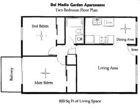 2747 - 2 Bedroom 211 floor plan