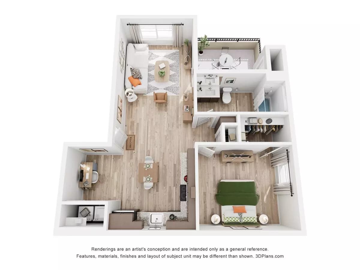 Unit D201 D201 floor plan