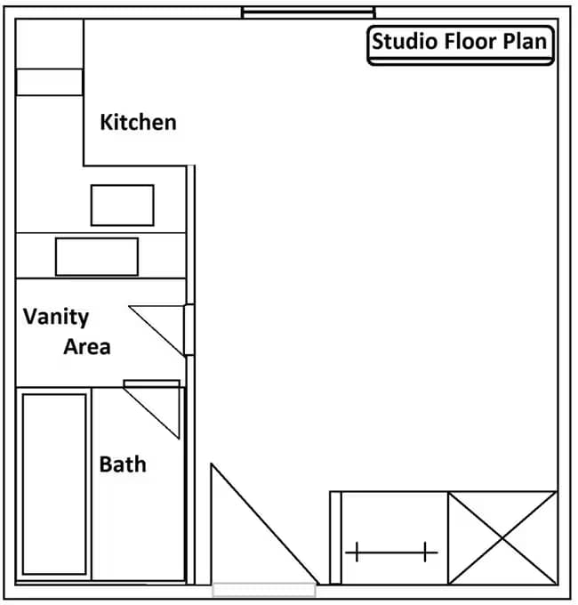 Studio floor plan