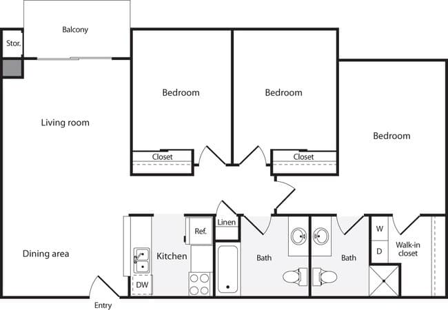 3+ Bedrooms A 08-8211 floor plan