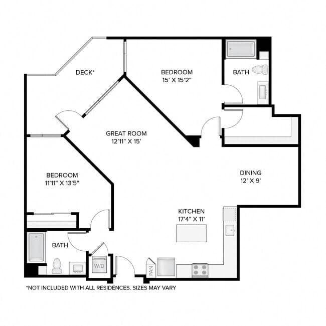 The Oak 379B floor plan