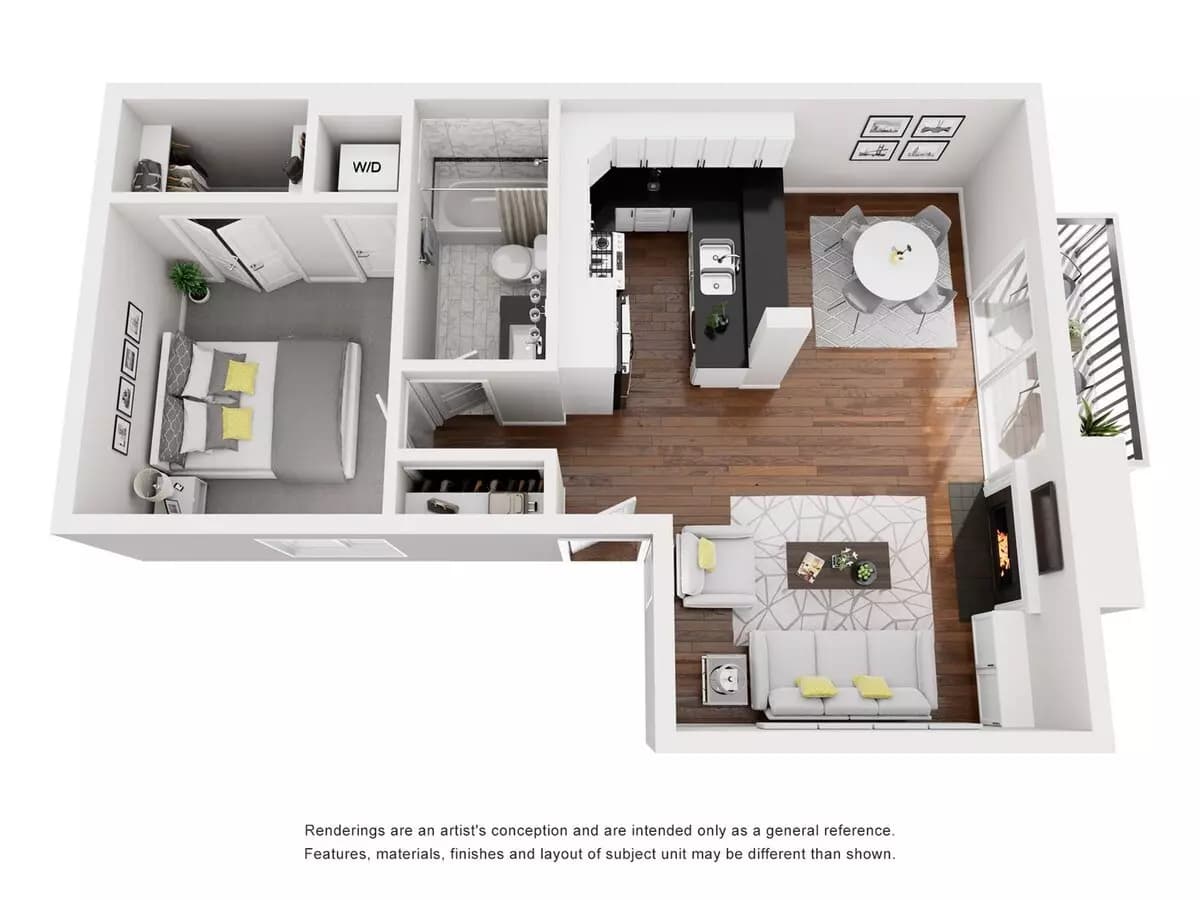 Unit F F floor plan