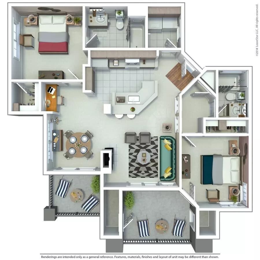 Residence 2 Luxury 551 floor plan