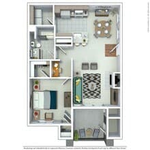 1 Bed • 1 Bath 230 floor plan