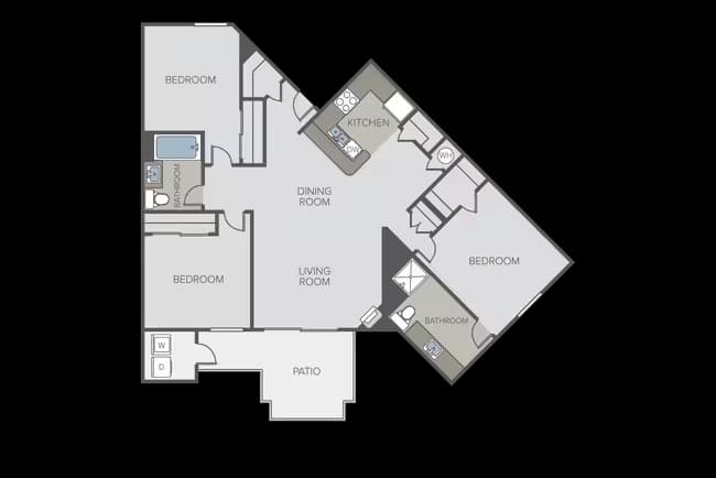 3 Beds • 2 Bath
3D Tour 1322 floor plan