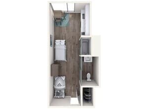 Studio S1 Entire floor plan