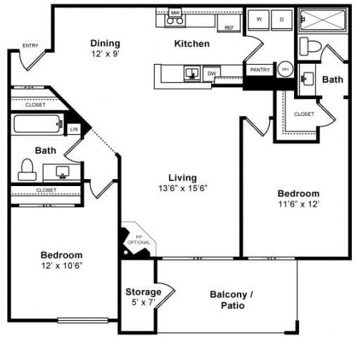Monterey 03-101 floor plan