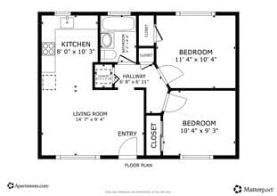 Two Bedroom Veridian on 5th-441-06 floor plan