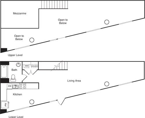 Live - Work Studio - E B-106 floor plan