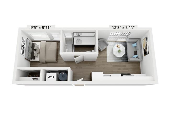 Studio 201 floor plan