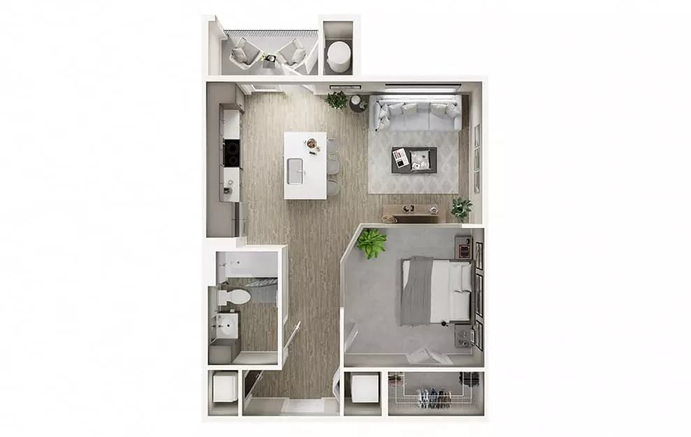 Studio • 1 Bath 03203 floor plan