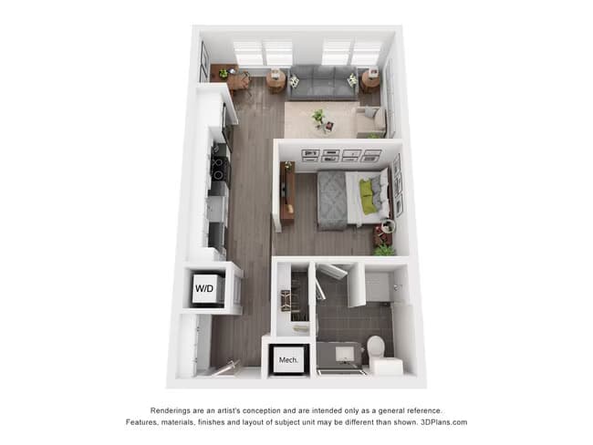 Studio • 1 Bath 337 floor plan