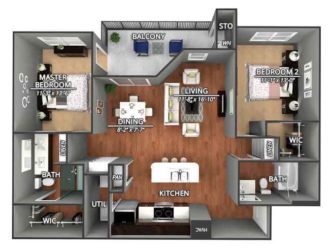 B2 07334 floor plan