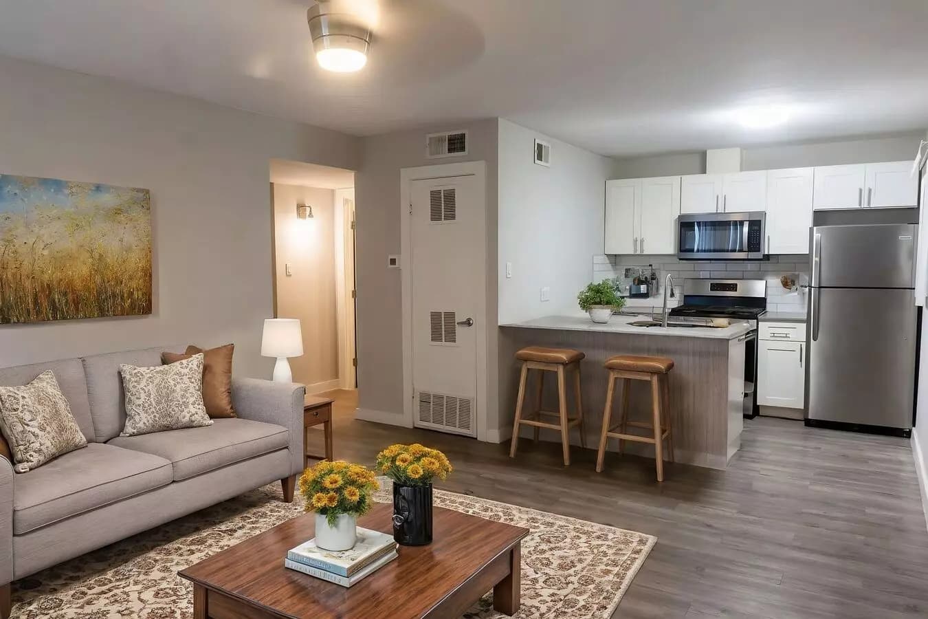 Two Bedroom One Bath floor plan