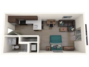Studio A Private floor plan