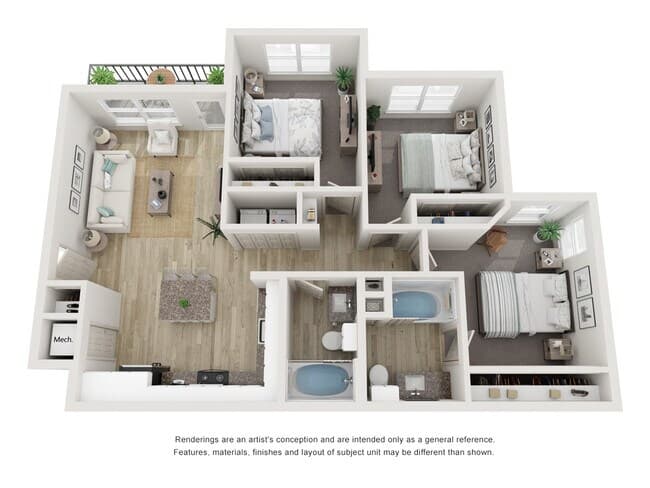 3x2 B108 floor plan