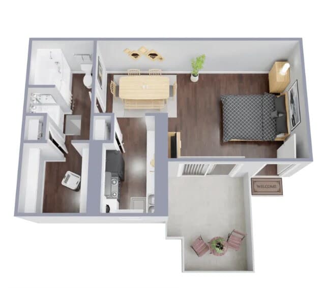 Studio 174 floor plan