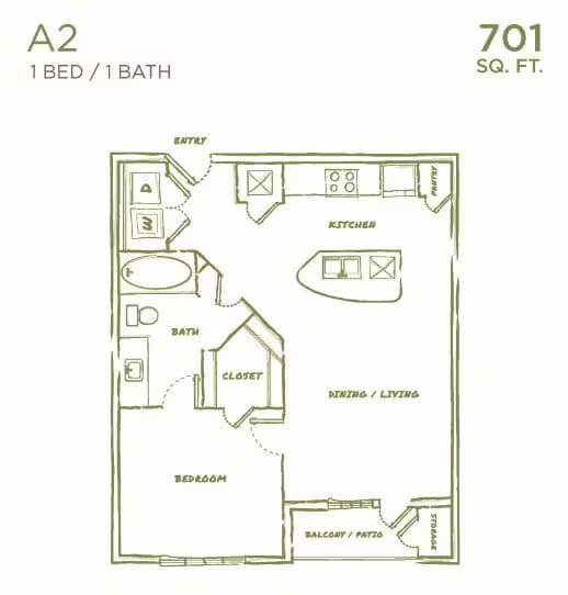 A2 144 floor plan