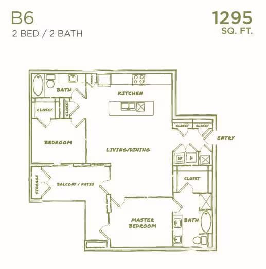 B6 335 floor plan